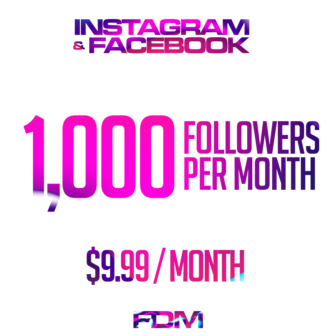1,000 Followers Per Month